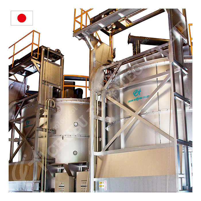 Chicken manure fermentation food waste recycling compost fertilizer machine