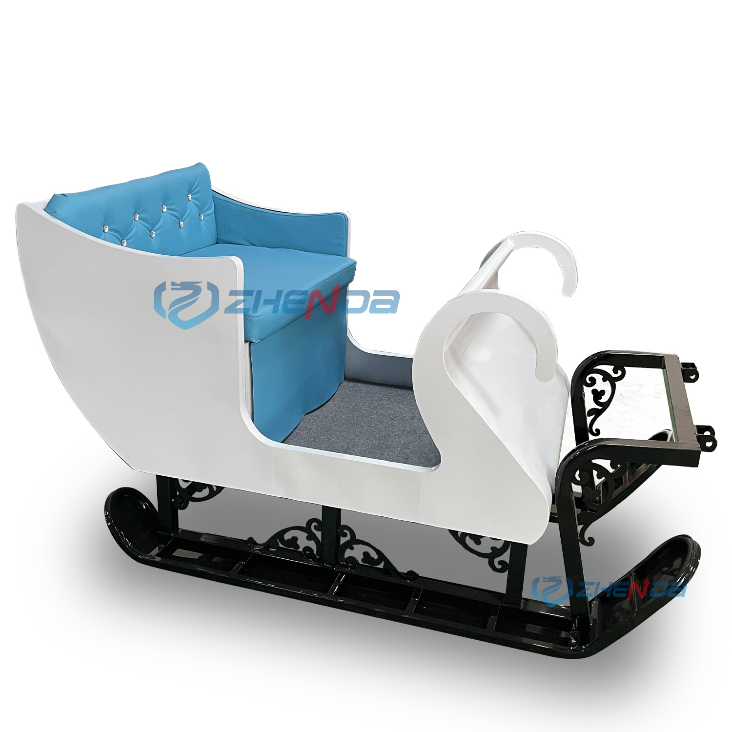 Chinese Manufacturers Christmas sleigh for festival home indoor decoration Popular Winter Snow Sled Sledge