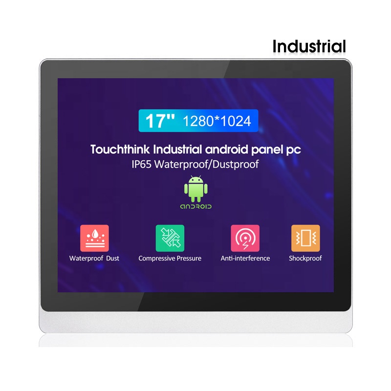 Touchthink Wall Mounted 17 Inch Android System Industrial Touch Screen All In One Panel Pc For Full Forward Agv Forklift