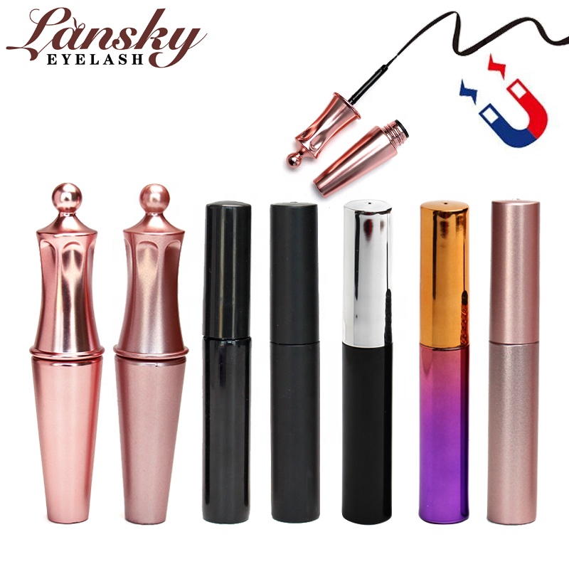High quality black liquid glue eyeliner pen waterproof adhesive magnetic eyeliner with custom logo