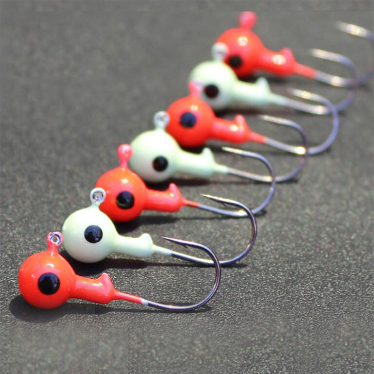 WEIHE китайская сила поставщиков 1,75g-10 г Высокоуглеродистая сталь jig head рыболовный крючок