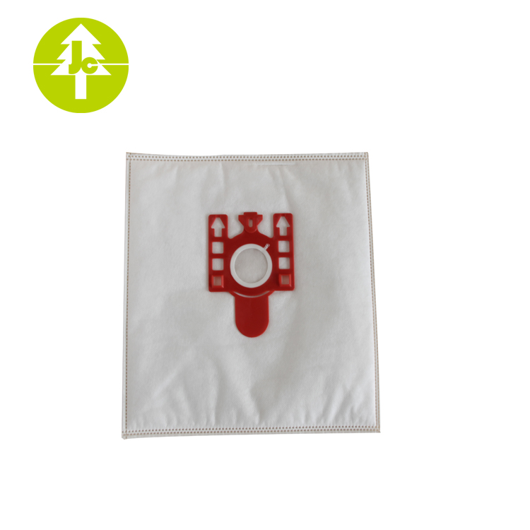 Free samples White and red non woven fabric bag MIELE FJM vacuum cleaner dust bag