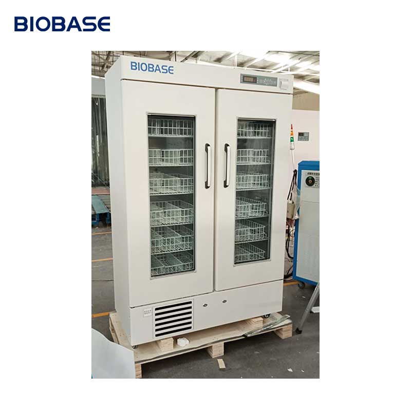 Biobase, Китай, 650L, лабораторный медицинский банк крови с двумя дверцами, холодильник для вакциен, цена