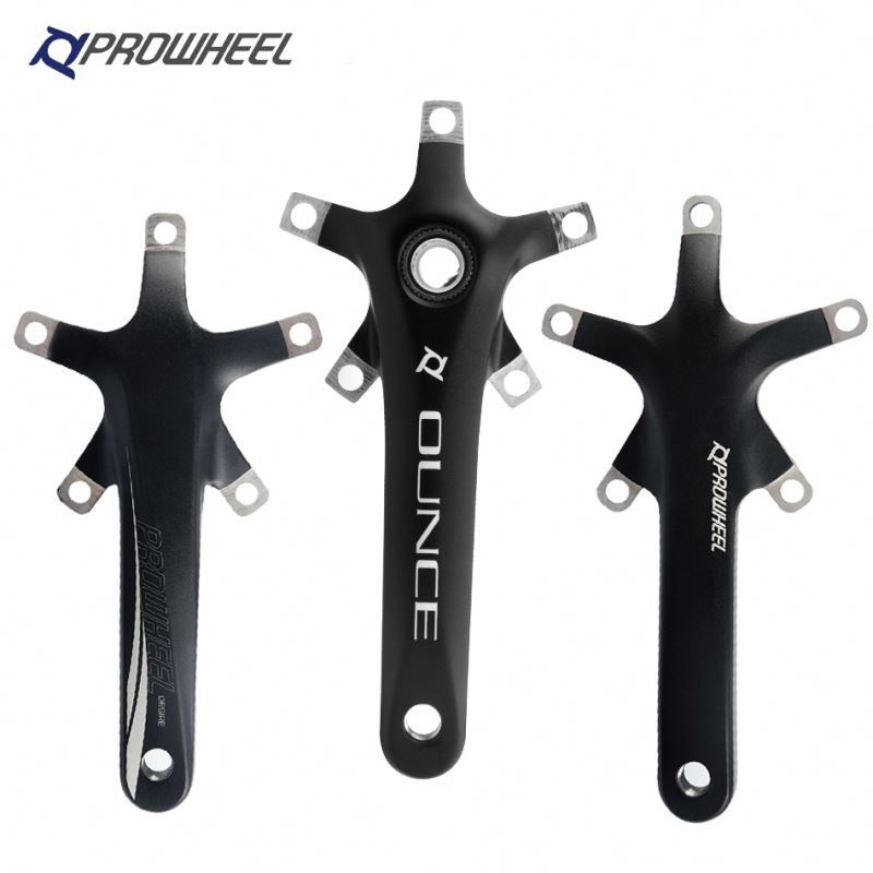 Комплект Шатунов PROWHEEL 110/130BCD для дорожного велосипеда, 170/172, 5 мм, шоссейные/складные велосипедные кривошипы и Нижний Кронштейн BB, детали для велосипеда, Кривошип