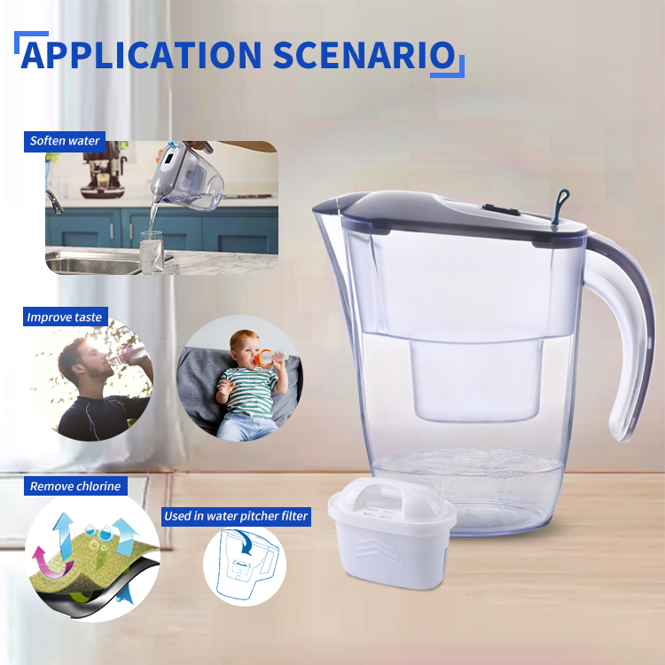 YUNDA compatible water filter jug pitcher for NSF42 certified water pitcher filter water cleaning