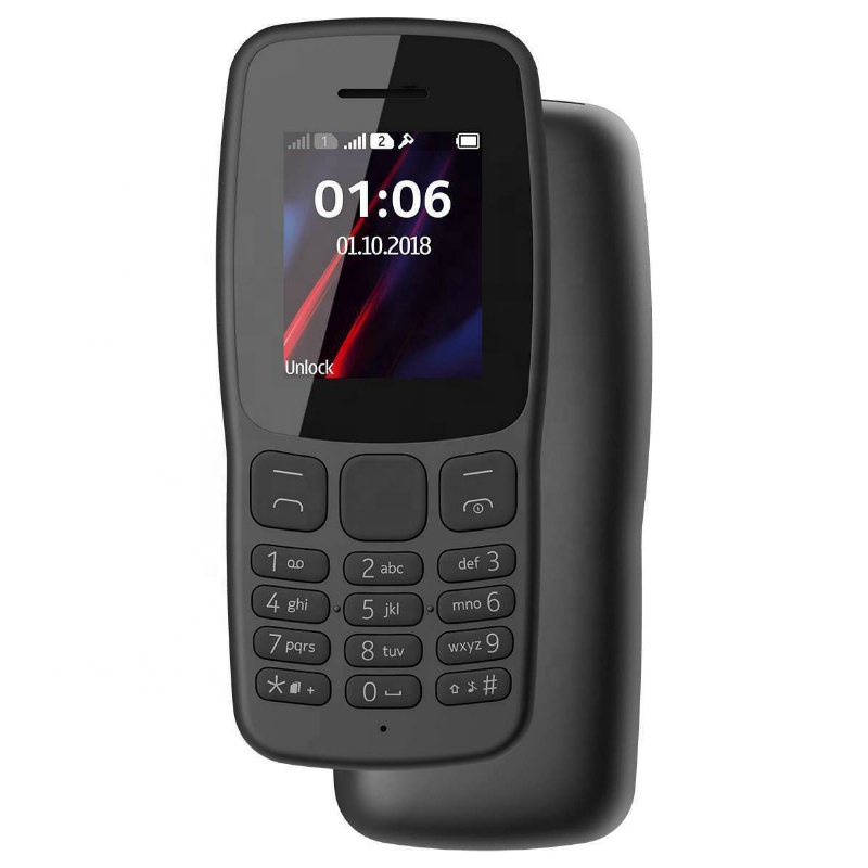 Разблокированный GSM Dual-SIM сотовый телефон с камерой и большой батареей разблокированные сотовые телефоны 106