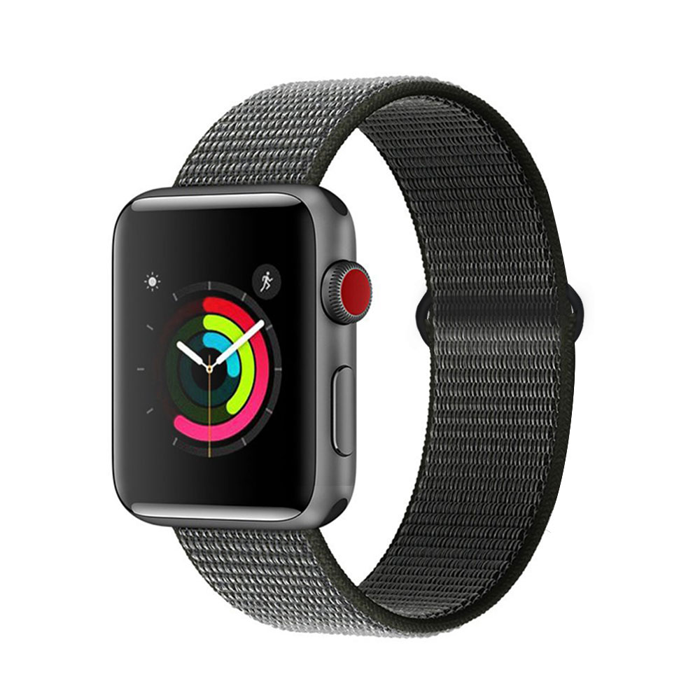 Ремешок нейлоновый для Apple Watch band 44 мм 40 мм 42 мм 38 мм, спортивный браслет для смарт-часов iWatch Series 3 4 5 SE 6