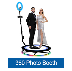 Chrome green curve shape fabric custom print 8x8ft  photo booth backdrop enclosure 360 photo booth backdrop with led lights