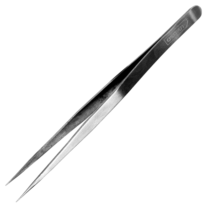 Stainless steel professional pointed tweezers set for replacing precision parts in small spaces