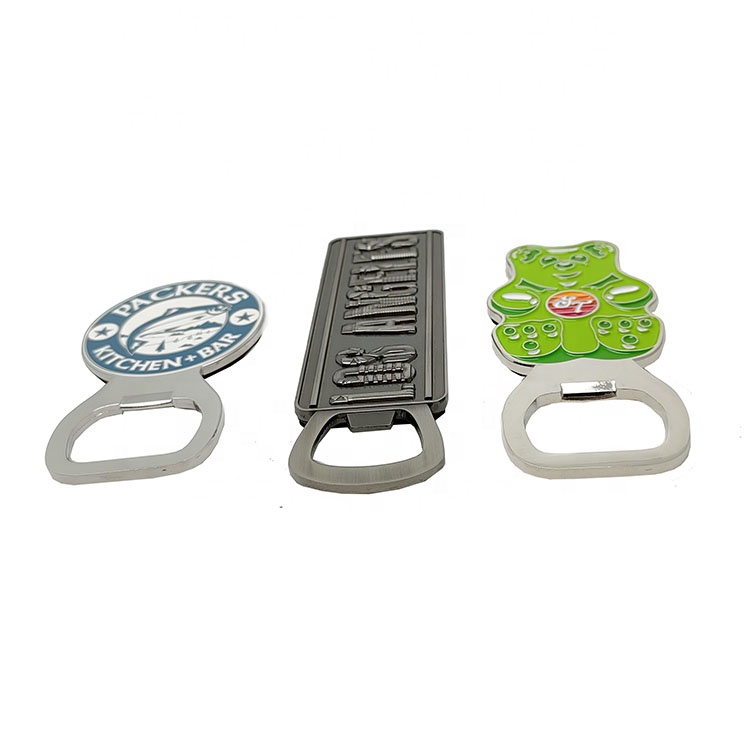 Metal Customized Fridge Magnet Beer Wine Bottle Opener