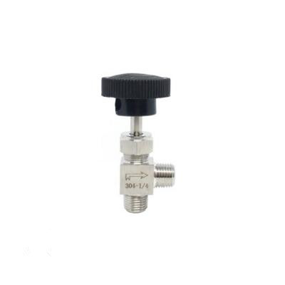 Игольчатый клапан углового типа SS304 1/2 дюйма M X F