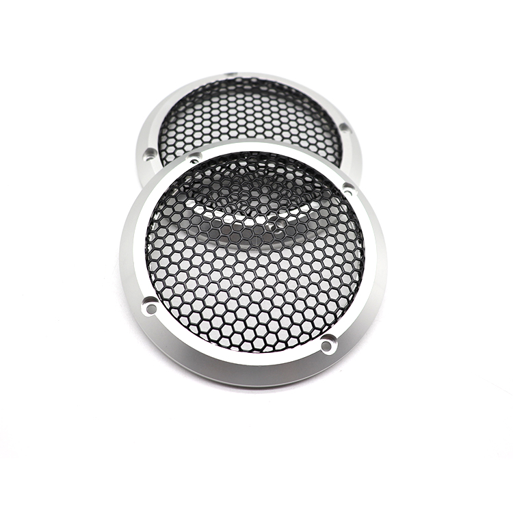 Speaker Grille Loudspeakers Protective Cover Nets Aluminum alloy Cover Car Speaker Decorative Circle Speaker Metal Mesh Cover