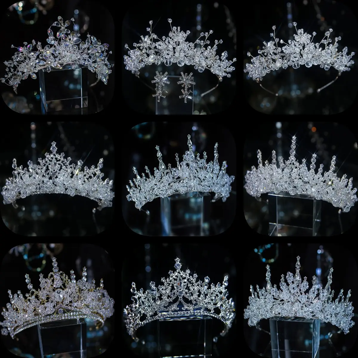 Королевы платье flary Свадебная обувь с украшением в виде кристаллов головной убор мерцание weddingdress тиара необычные свадебные аксессуары