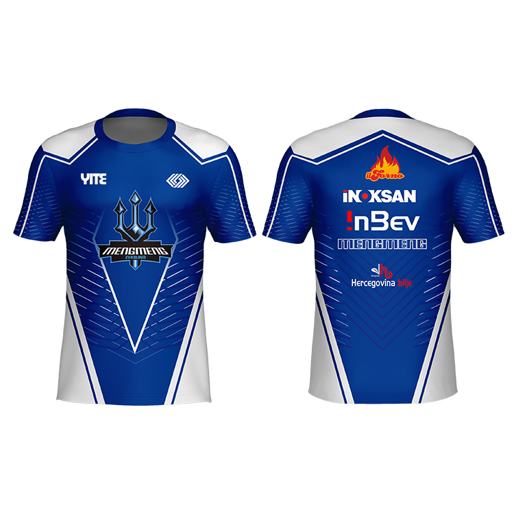 2021 Wholesale e-sports T-shirts for Men quick dry printed custom esports gaming jersey