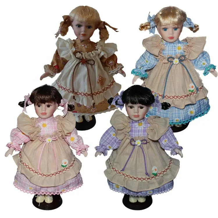 Lovely 18 inch uniform american russian girl doll wholesale handmade porcelain doll