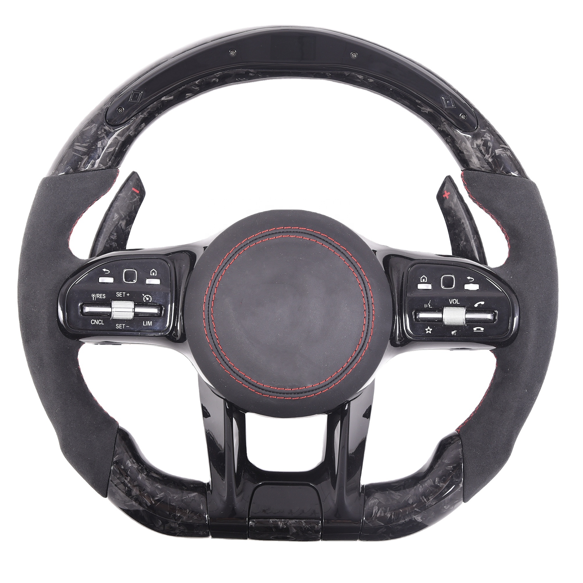 Ever-Carbon Racing(ECR) 2021 Hotsell Steering Foged Carbon with Alcantar steering wheel For Mercedes Benz