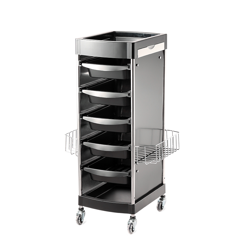 customize logo barber facial hairdressing plastic hair salon trolley