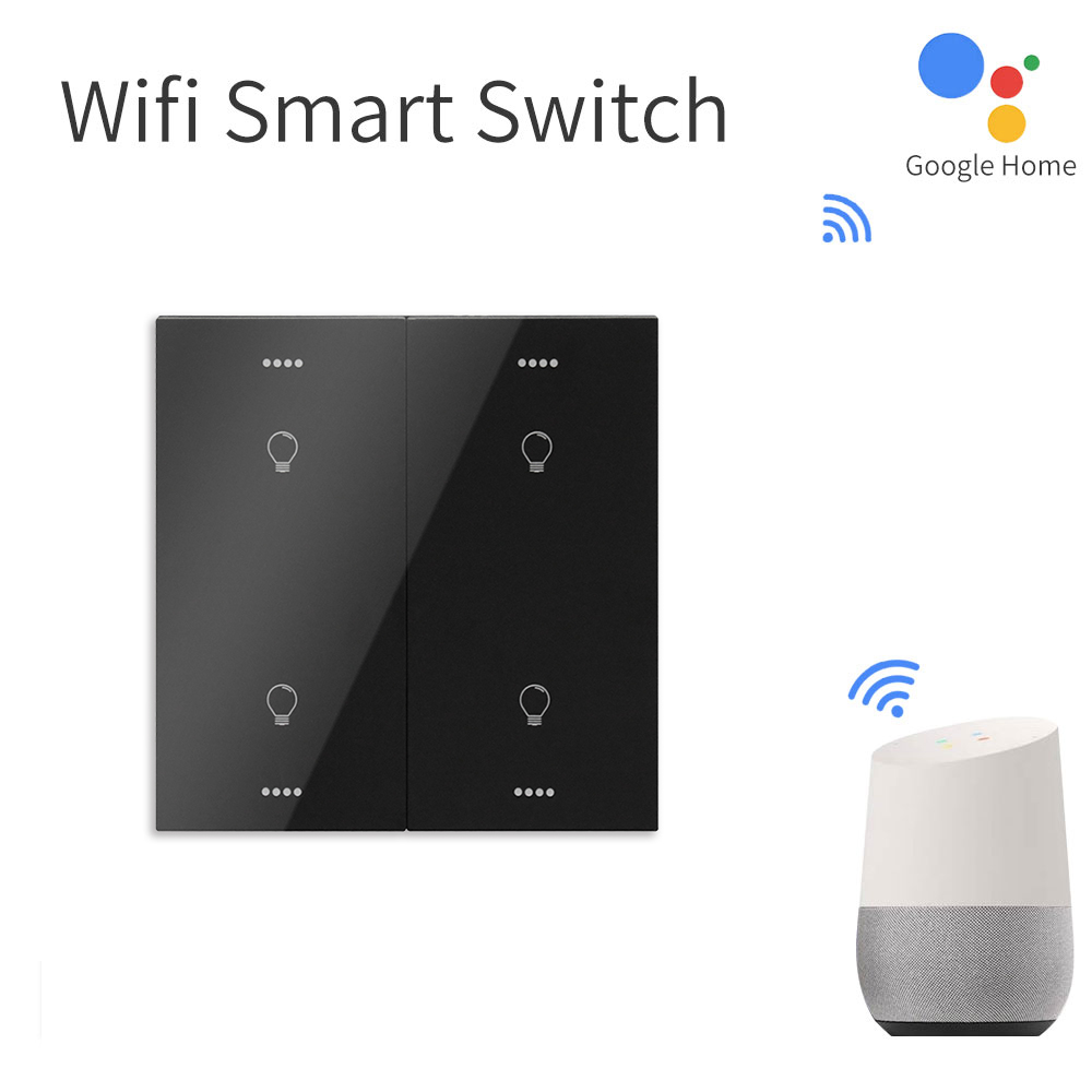 220 v brasileiro wi fi no neutro 4 teclas interruptor inteligente 6 gangs con movimiento