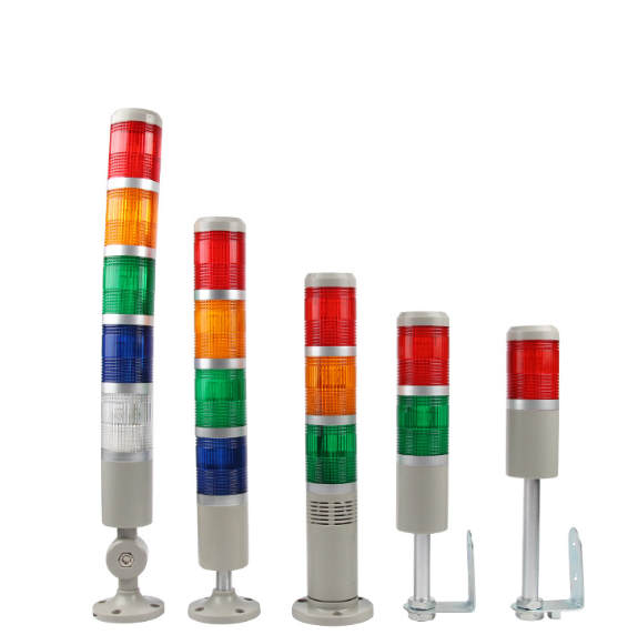 Multi-layer tri-color flashing LED warning light