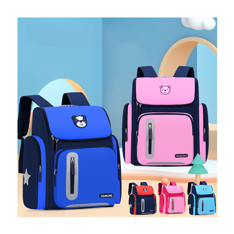 2021 New Design School Bag Fashion Leather Boys Girls Backpack Large Capacity Schoolbag Waterproof Kid Backpacks