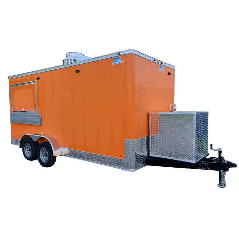 mobile kitchen trailer fast food mobile trailer truck with cooking equipment
