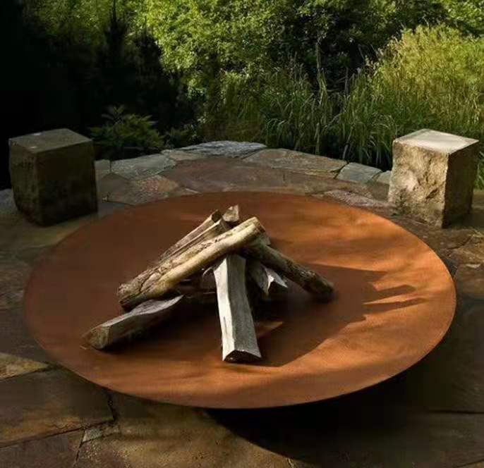 Наружная металлическая паяльная чаша corten steel fire bowl 100 см