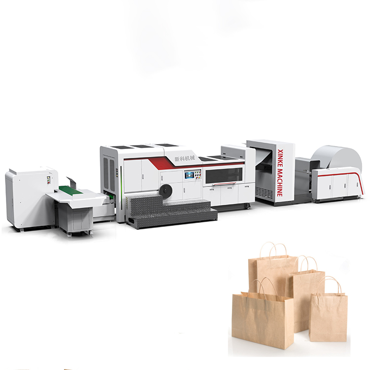 180Pcs/min Fully Automatic Kraft Food Square Bottom Paper Bag Machine