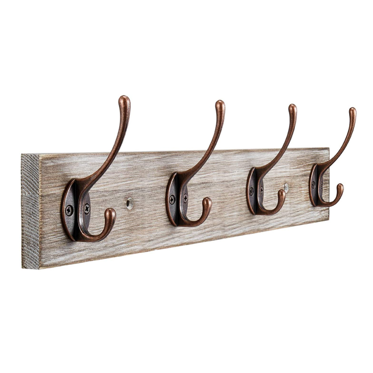 Custom Entryway Vintage Rustic Farmhouse Wall Mounted Wood Coat Rack for Entryway