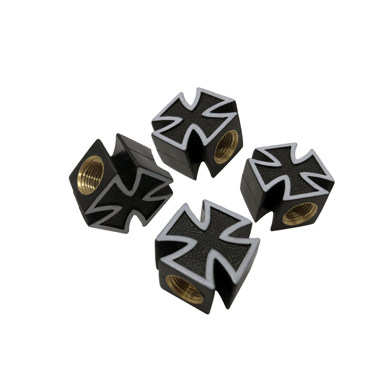 Universal Cross Style Tire Stem Valve Caps Wheel Valve Covers for Cars