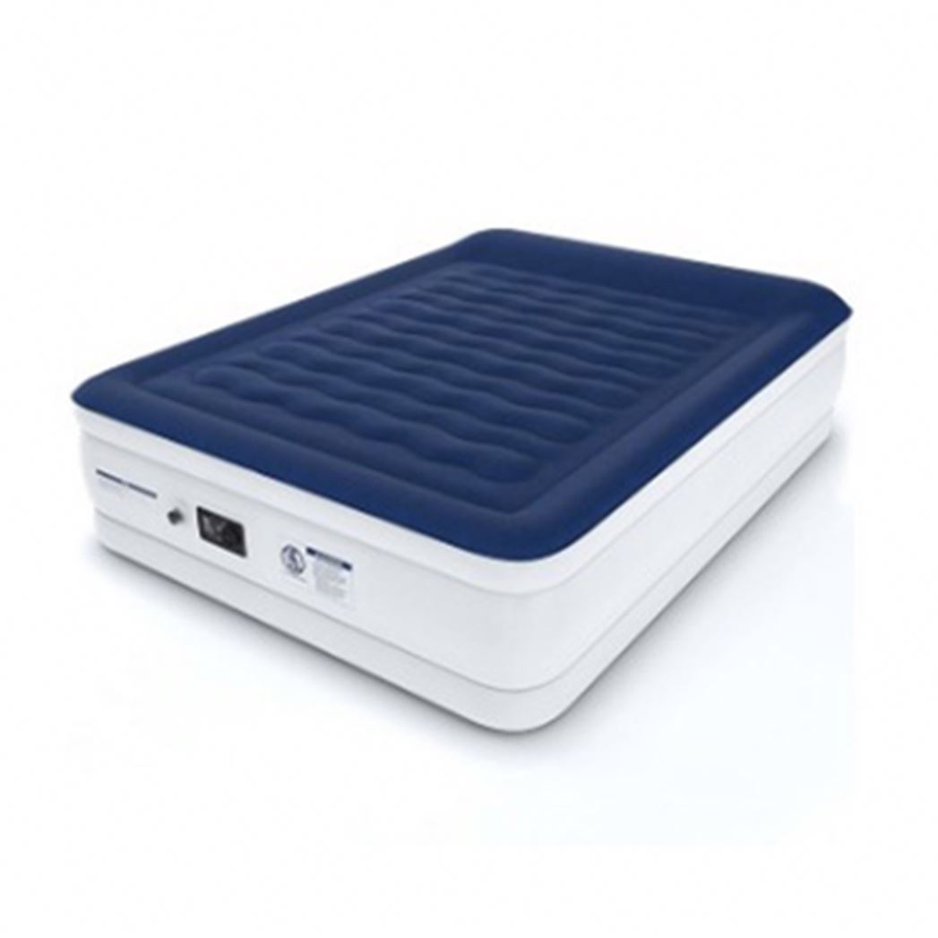 PVC Flocking Inflatable Air Bed Mattress With Built-in Electric Pump mattress