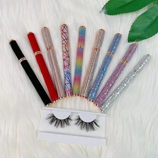 Glitter Private Label Clear Waterproof Magnetic Adhesive Liquid Eyeliner Pens Long Lasting Lash Adhesive
