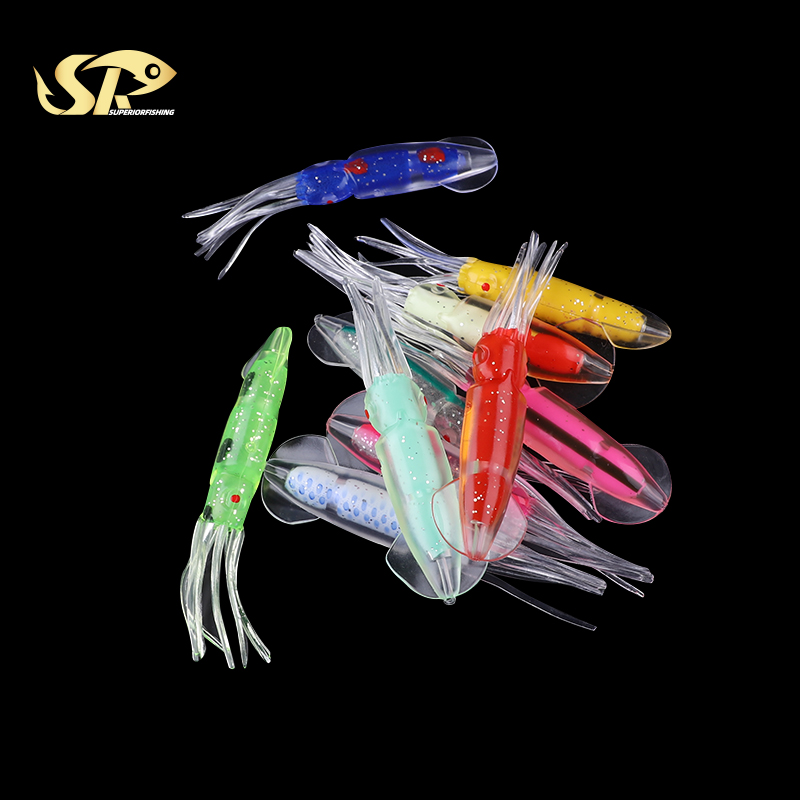 Superiorfishing мягкий кальмар приманка 12 см 12 г двухслойная кальмар Мягкая приманка Рыболовная приманка IS701