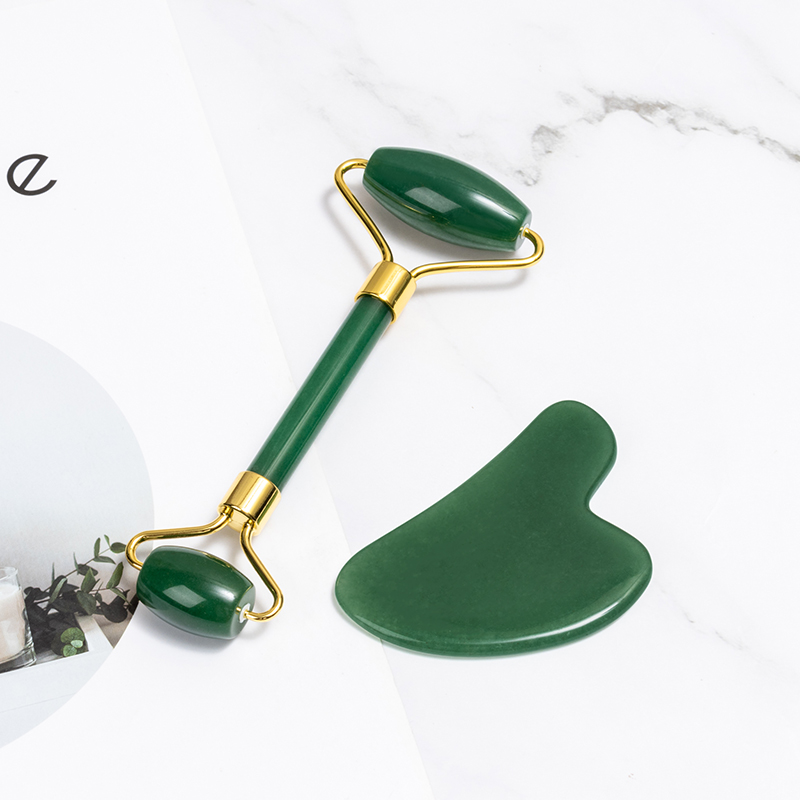 Китайский производитель, Лучшая цена, faccial massage crystal roller, индивидуальный логотип, подходит для лица и тела, Нефритовый ролик gua sha