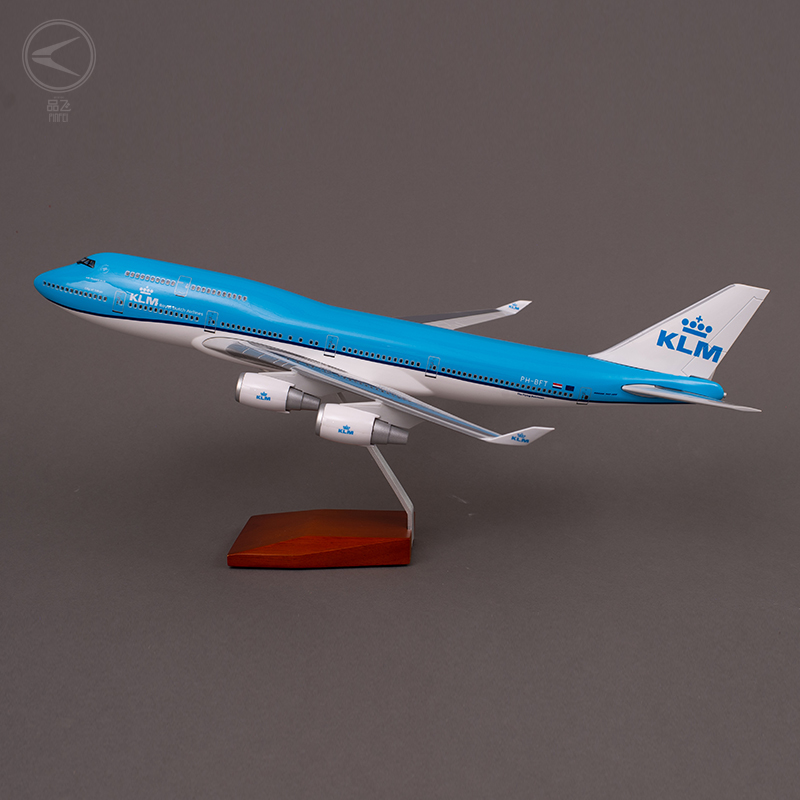 Стильный деловой подарок самолет, мастерски выполненные модели Boeing747-400 KLM авиакомпаний 47 см ABS 1/150