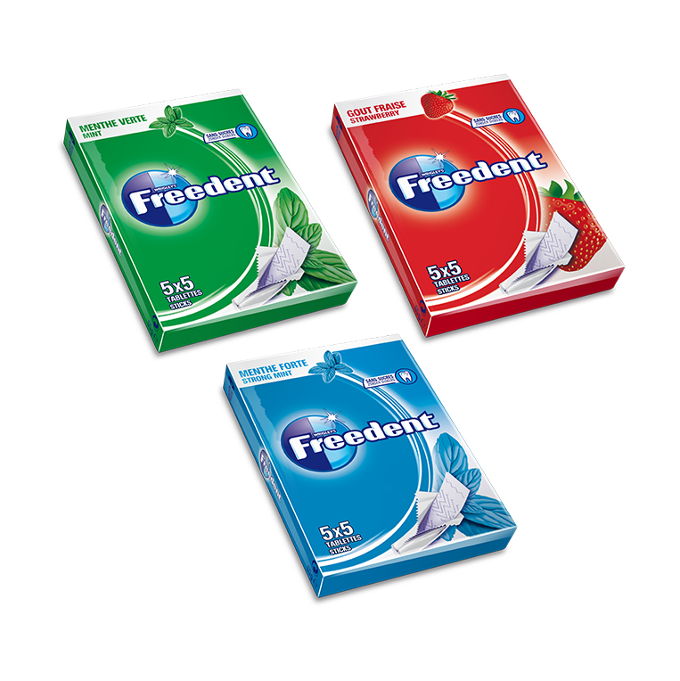 Жевательная резинка Freedent Strong Mint 5 палочек * 5 палочек