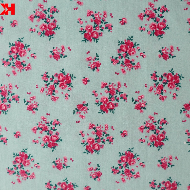 Cotton twill fabric 100% cotton poplin floral printed woven fabrics width 57*58'' women children garment cotton fabric