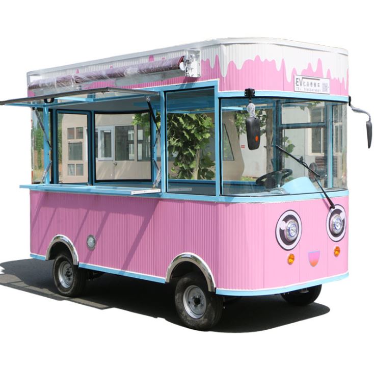 small electric mobile fast snack food trucks mobile trailer kitchen for sale