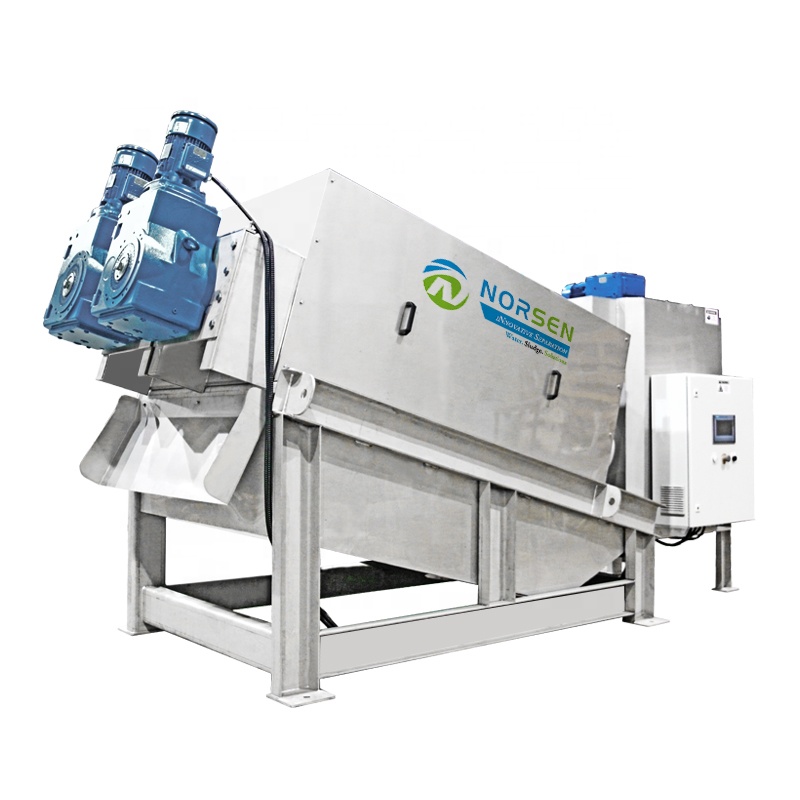 Dewater Screw Press Volute Sludge dewatering press machine for septic sludge dehydrator