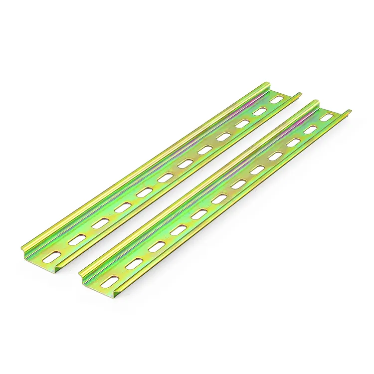 Cabinet panel steel dinrail mounting 35mm guide slotted din rail