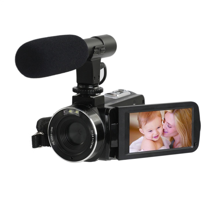 24MP 3,0 дюймов Сенсорная панель профессиональная цифровая камера 2,7 K FHD1080P Цифровая видеокамера рекордер 16x цифровой зум