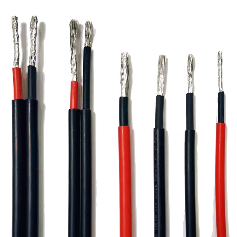 TUV сертификат 1000V 1500V 4mm2 6 мм 10 мм Мощность ПВХ оболочка PV кабель постоянного тока Солнечный Кабель