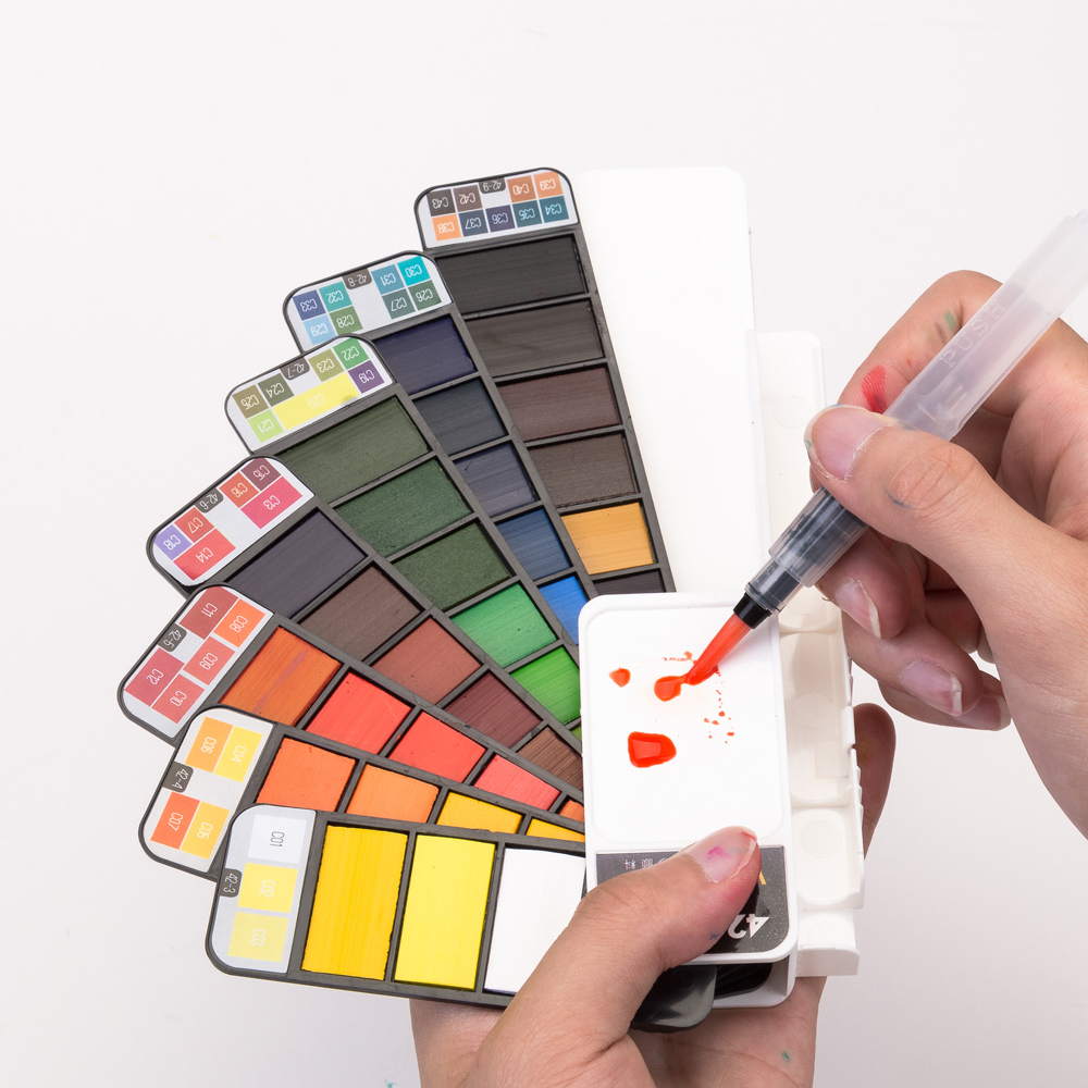 Wholesale Superior Portable Solid Watercolor Paint Set For Art Supplies