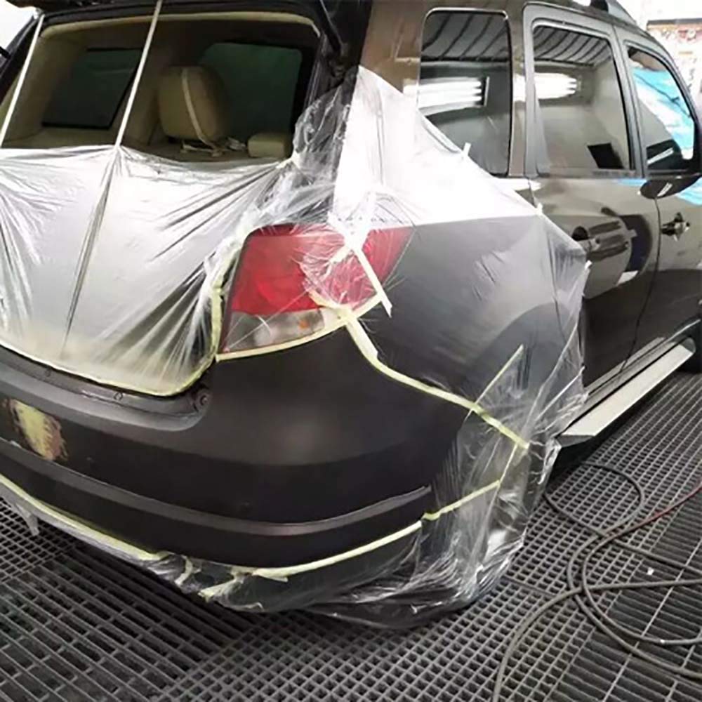 Окрашенная Автомобильная Защитная драпированная предварительно приклеенная лента Pe Васи маскирующая пленка для автомобиля