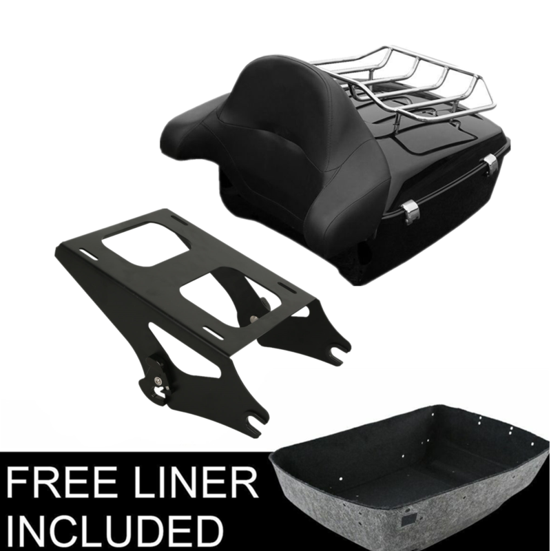 TCMT подходит для Tour Pak XF111547-06 + 234-B King для Tour Pak Pack, багажник + стойка для спинки, подходит для Harley Touring Road King 14-2019
