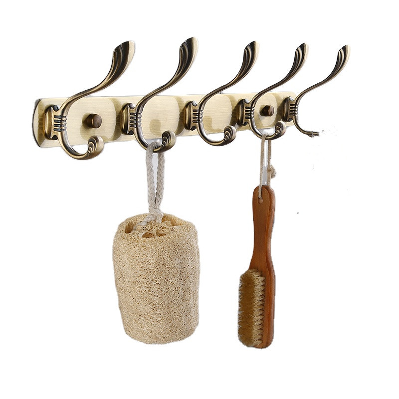High-end hook wall-mounted hook rail coat rack stainless steel coat hook