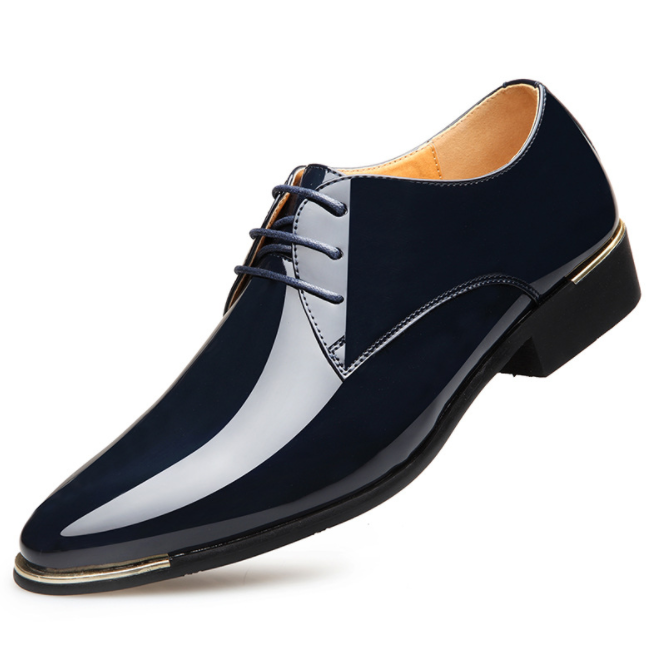 cy30015a Wholesale high quality fashion black male mens casual dress shoes