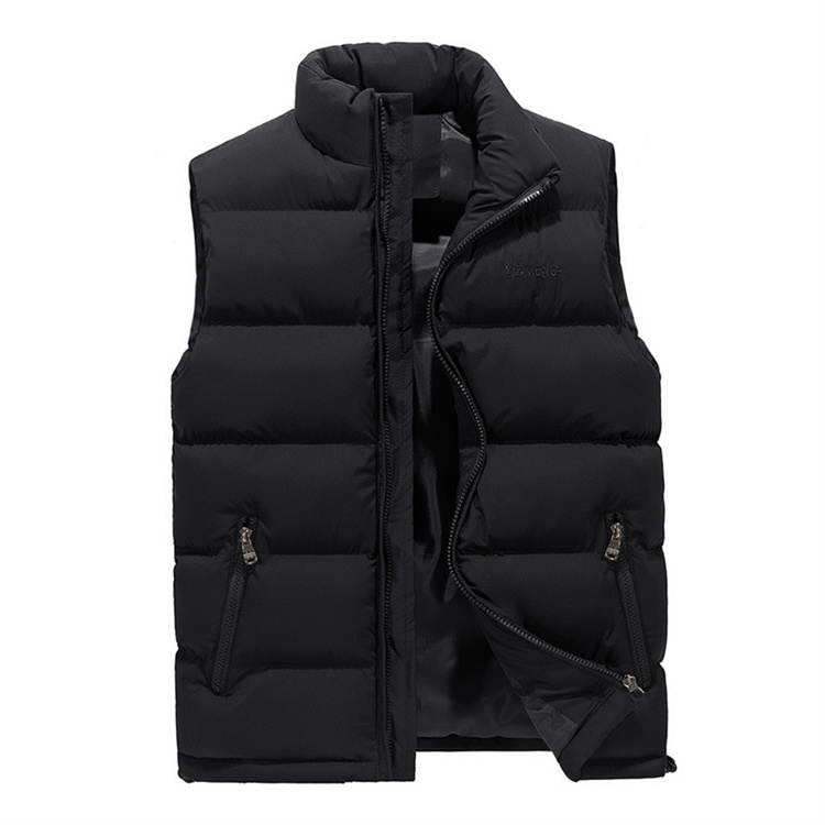 High Quality Winter Plus Size Stylish Men's Slim Thick Warmth Puffer Vests Coat