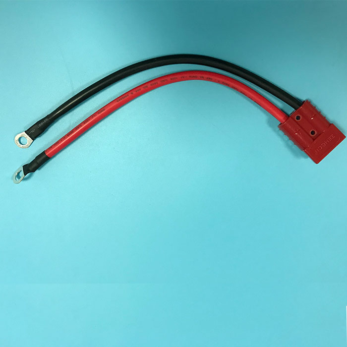 ПВХ UL1015 6awg черный красный с одной стороны с 8 мм кольцевой клеммой с другой стороны с разъемом SB50A