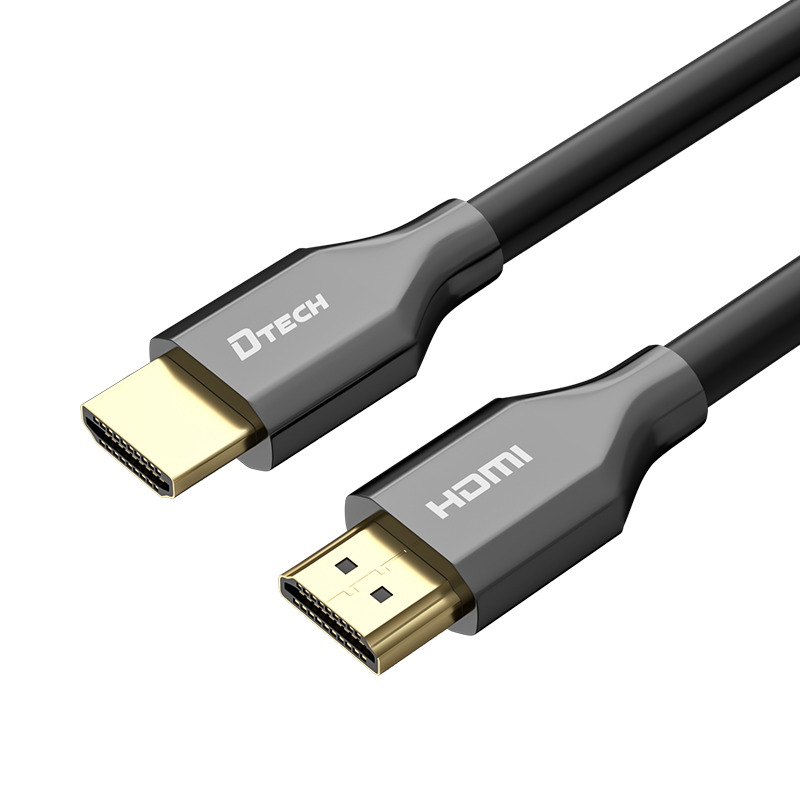 Позолоченный HDMI-HDMI кабель DTECH, 48 Гбит/с, 4k, 120 Гц, 1 м, 1,5 м, 2 м, 3 м, v2.1, UHD, HDR, TDR, 60 Гц, 8k, HDMI-кабель