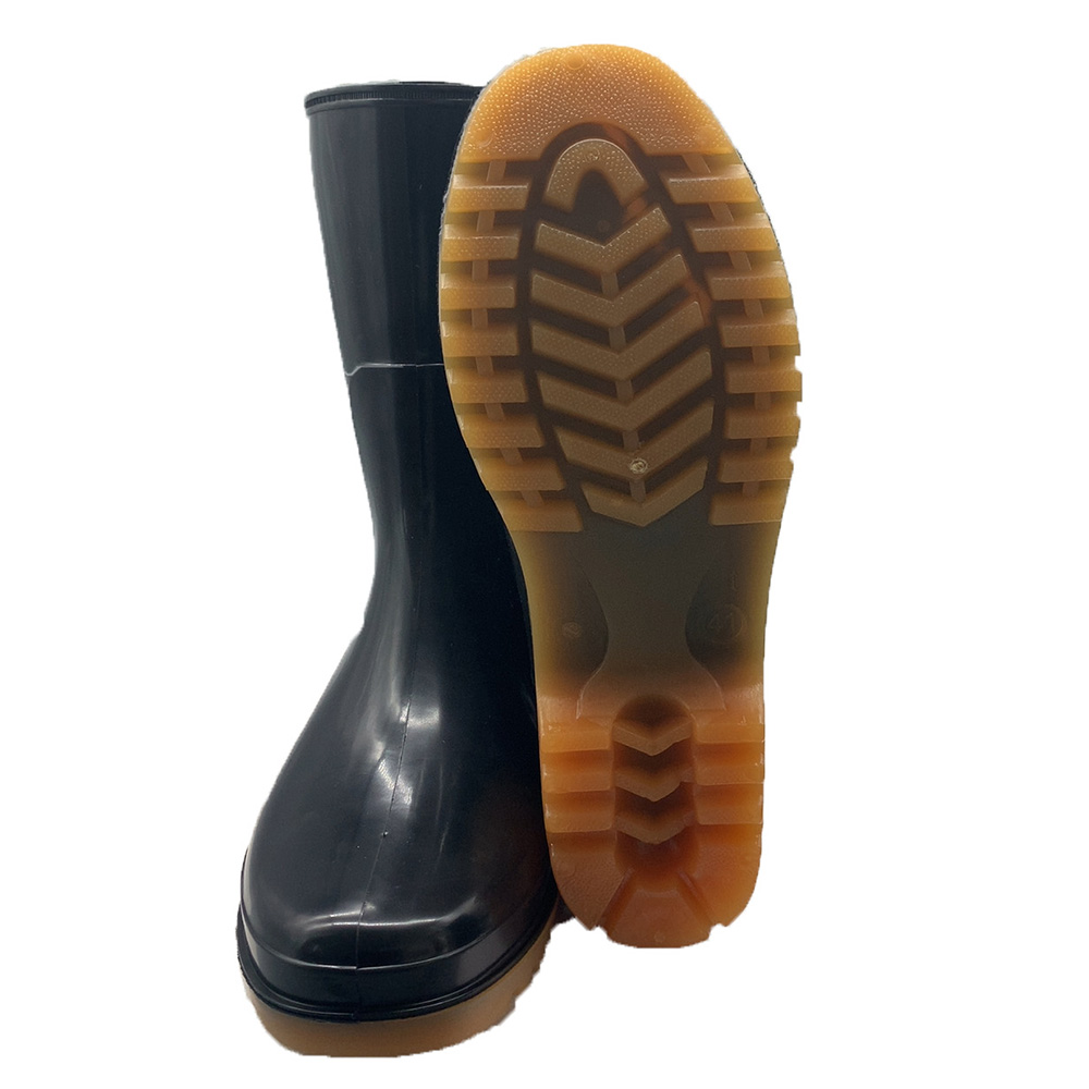 women's unisex water proof wellington tactical pvc injection rain boots rubber men for workers